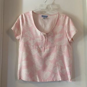 100% Silk Soft Pink Top
